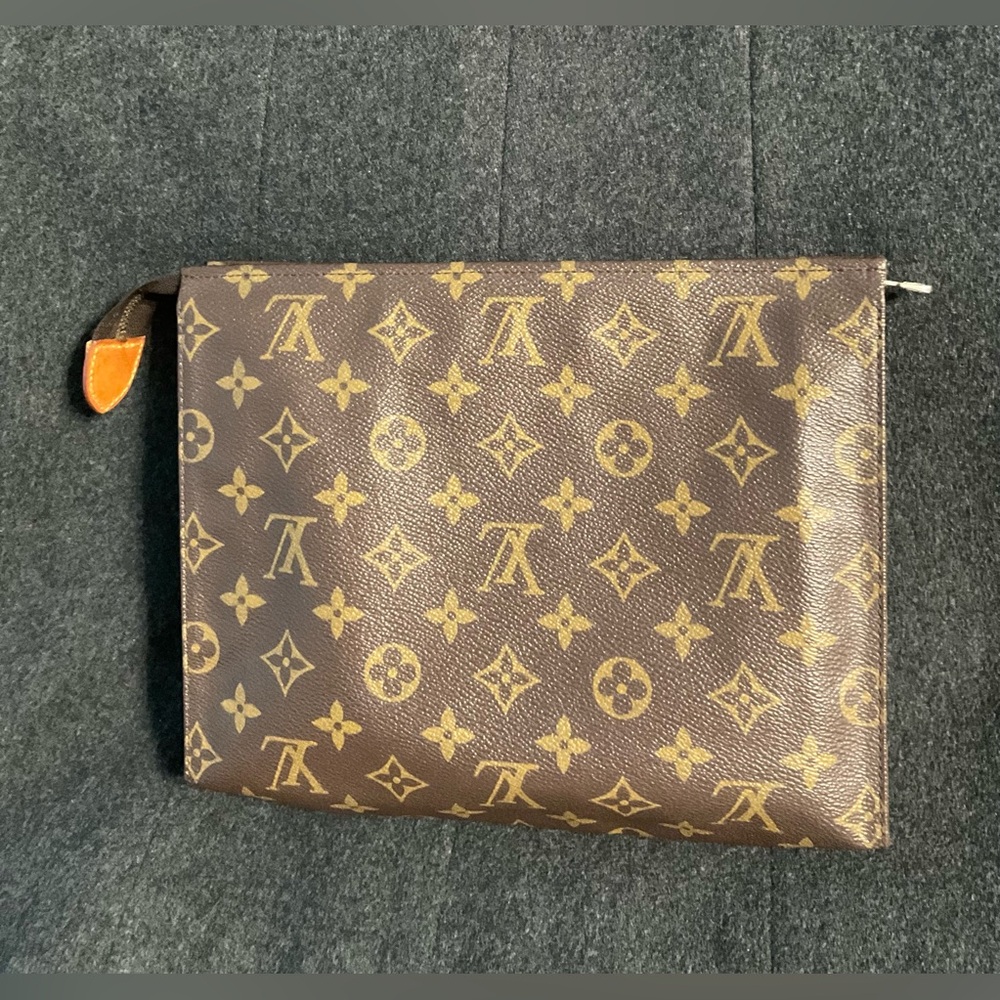 ✅AUTHENTIC LV BAG 2WAYS GREAT USED POUCH 26 LOUIS VUITTON - Picture 13 of 15